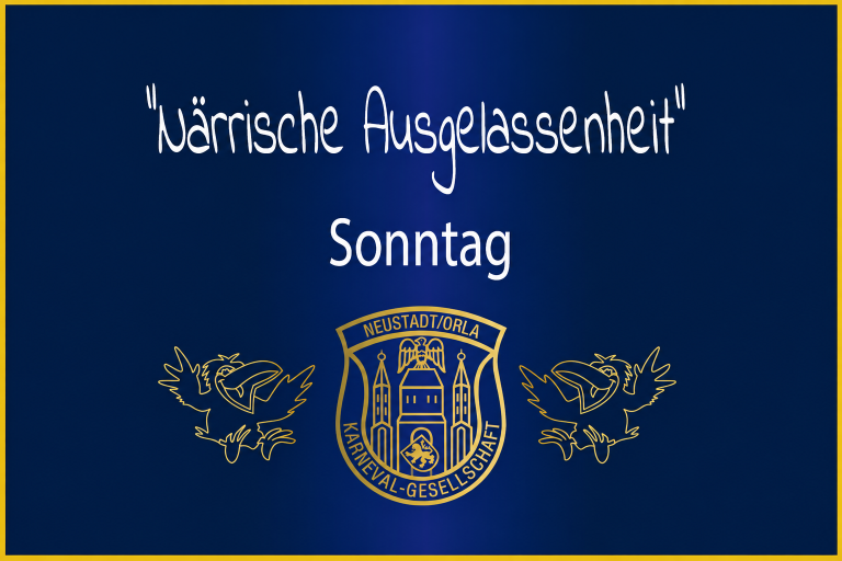 Eintrittskarte für Närrische Ausgelassenheit